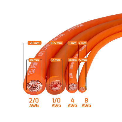 PRV PW8AWG-ORANGE 100ft Roll