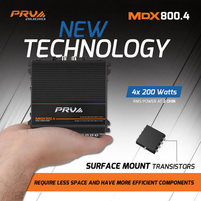 PRV MDX800.4 2 Ohm Amplifier