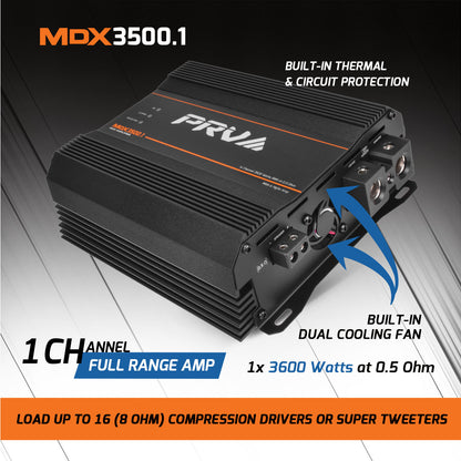 PRV MDX3500.1 0.5 Ohm Amplifier