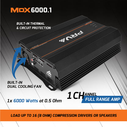 PRV MDX6000.1 0.5 Ohm Amplifier