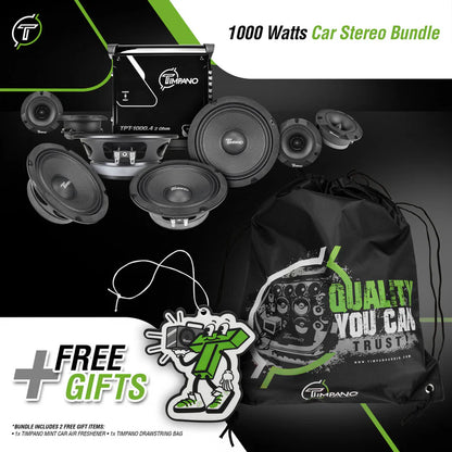 1000 Watts Car Stereo Bundle
