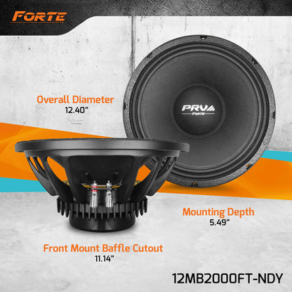 PRV 12MB2000FT-NDY Midbass