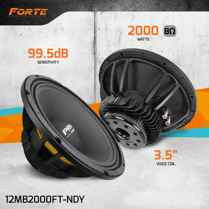 PRV 12MB2000FT-NDY Midbass