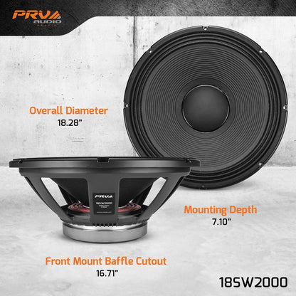 PRV 18SW2000 Subwoofer