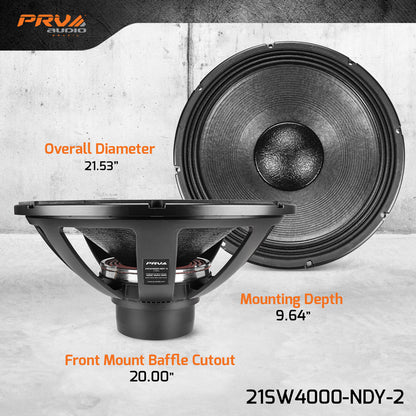 PRV 21SW4000-NDY-2 Subwoofer