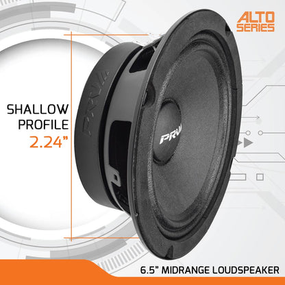 6.5” PRO Audio Speakers & Tweeters + Amplifier Bundle