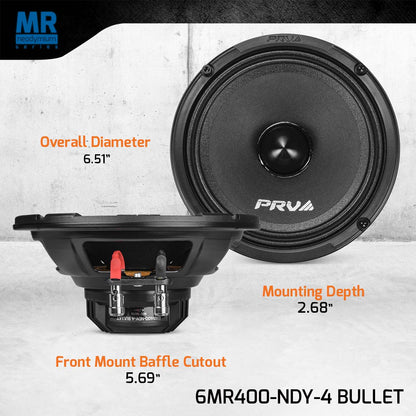 PRV 6MR400-NDY-4 BULLET Midrange