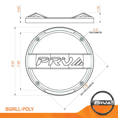 PRV 8GRILL-POLY Grill