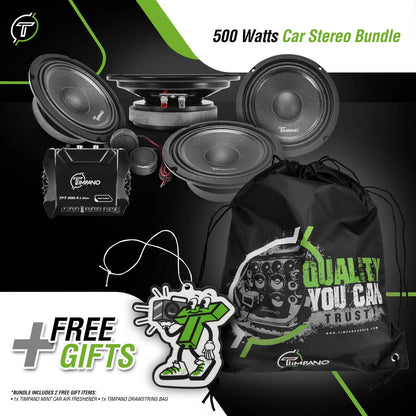 500 Watts Car Stereo Bundle