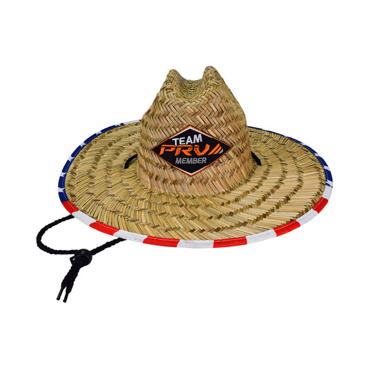PRV Straw Hat USA Flag