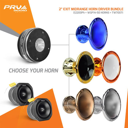 PRV Vocal Horn Driver + Tweeters Bundle
