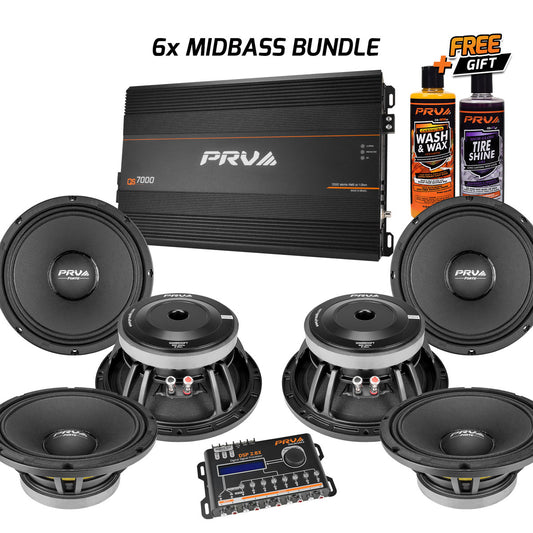 6x 10″ Midbass - 10MB800FT Bundle
