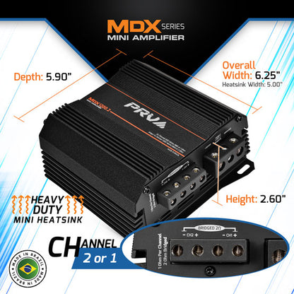 PRV MDX1200.2 1 Ohm Amplifier