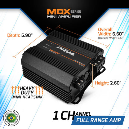 PRV MDX1800.1 2 Ohm Amplifier