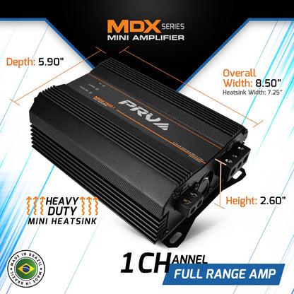 PRV MDX2500.1 2 Ohm Amplifier