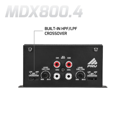 PRV MDX800.4 2 Ohm Amplifier