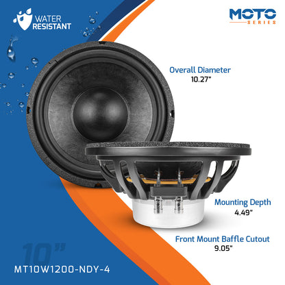 PRV MT10W1200-NDY-4 Woofer