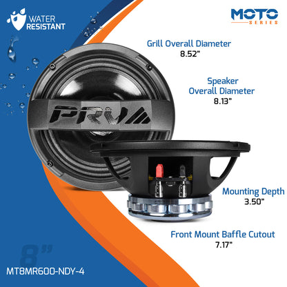 PRV MT8MR600-NDY-4 Midrange