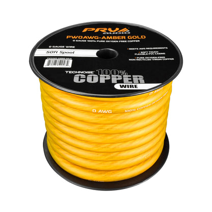 PRV PW0AWG-AMBER GOLD 50ft Roll