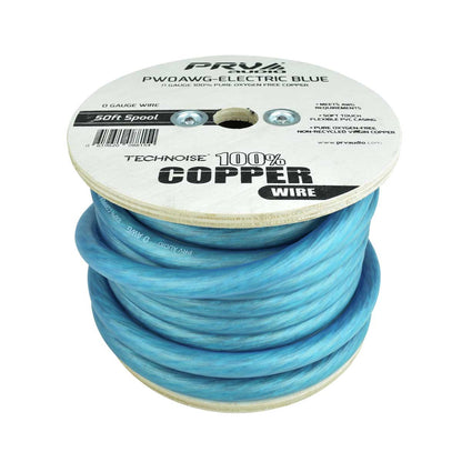 PRV PW0AWG-ELECTRIC BLUE 50ft Roll