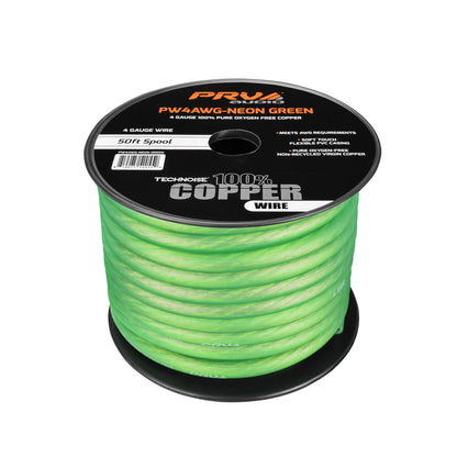 PRV PW4AWG-NEON GREEN 50ft Roll