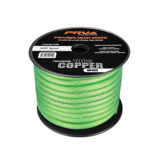 PRV PW4AWG-NEON GREEN 50ft Roll