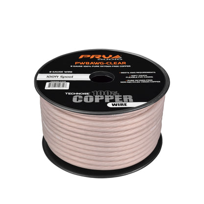 PRV PW8AWG-CLEAR 100ft Roll