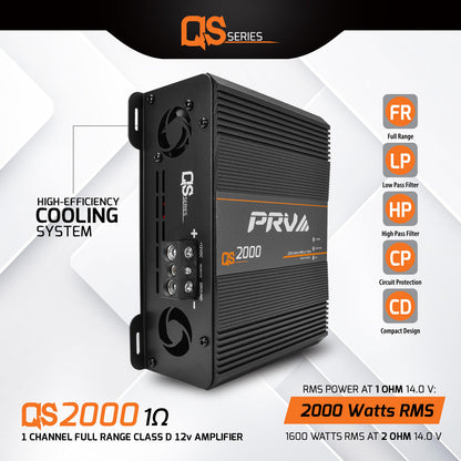 PRV QS2000 1 Ohm Amplifier
