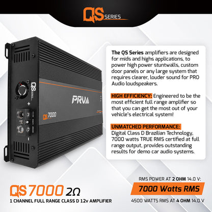 PRV QS7000 2 Ohm Amplifier