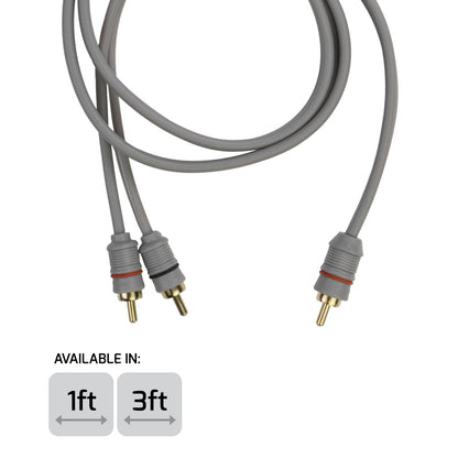 PRV 2 Male to 1 Male Y RCA Cable