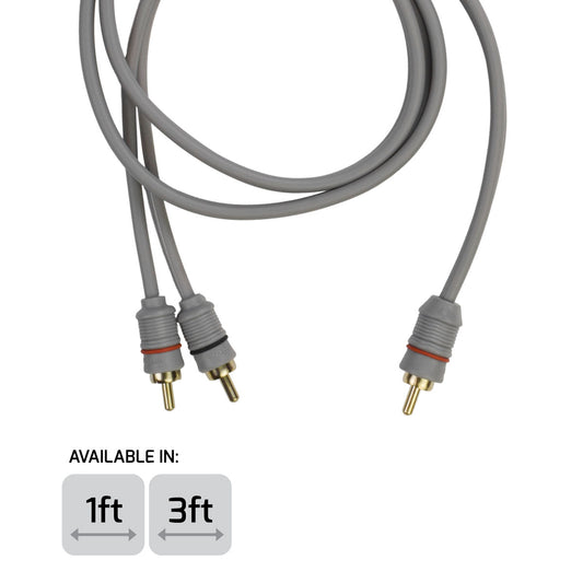 PRV 2 Male to 1 Male Y RCA Cable
