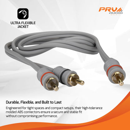 PRV 2 Male to 1 Male Y RCA Cable