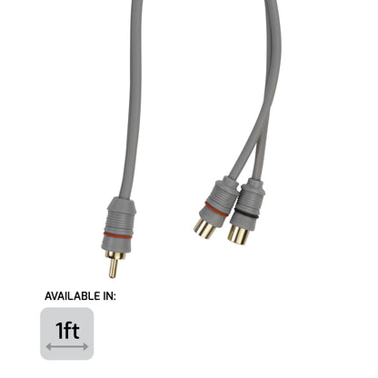 PRV 1 Male to 2 Female Y RCA Cable