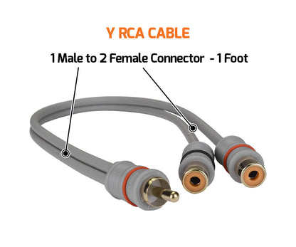 PRV 1 Male to 2 Female Y RCA Cable