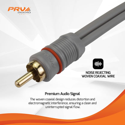 PRV 2 Male to 1 Male Y RCA Cable