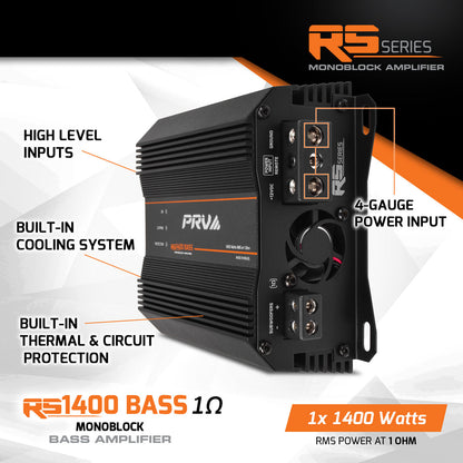PRV RS1400 BASS 1 Ohm Amplifier
