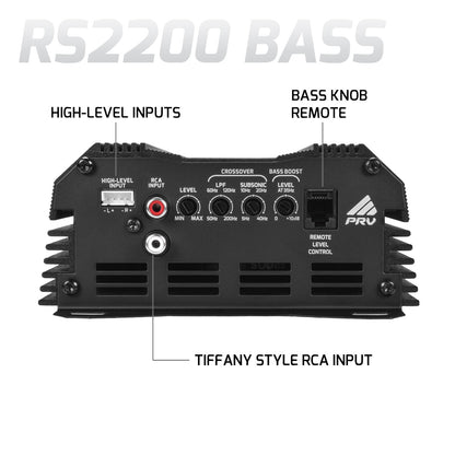 PRV RS2200 BASS 1 Ohm Amplifier