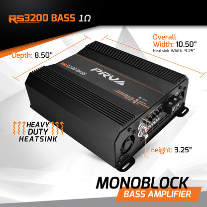 PRV RS3200 BASS 1 Ohm Amplifier