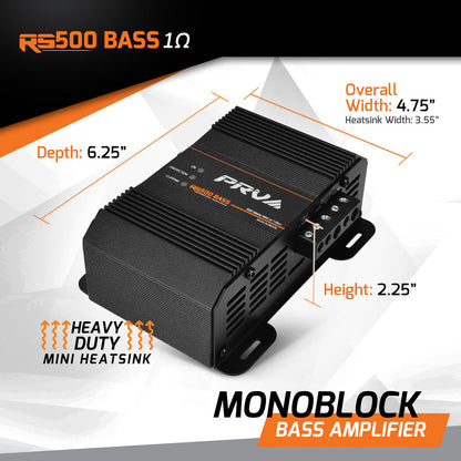 PRV RS500 BASS 1 Ohm Amplifier