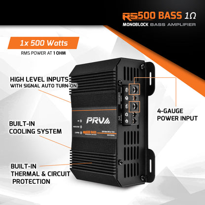 PRV RS500 BASS 1 Ohm Amplifier