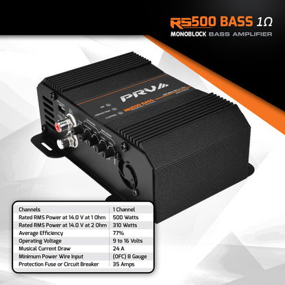 PRV RS500 BASS 1 Ohm Amplifier