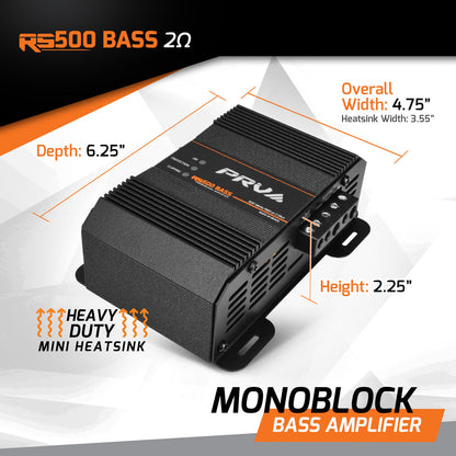 PRV RS500 BASS 2 Ohm Amplifier