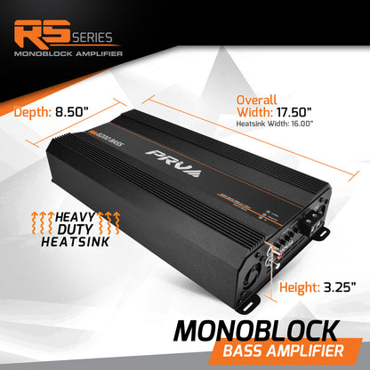 PRV RS8200 BASS 1 Ohm Amplifier