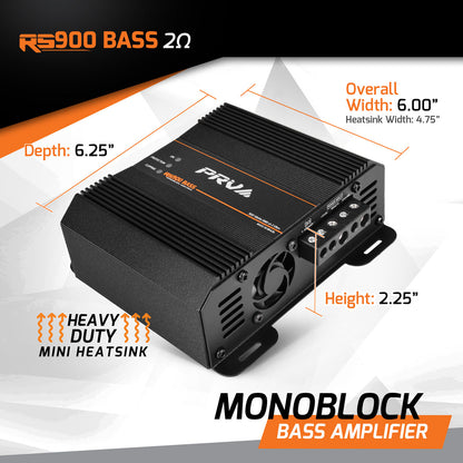 PRV RS900 BASS 2 Ohm Amplifier