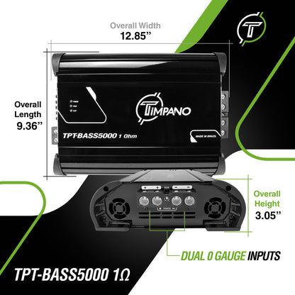 TPT-BASS5000 1 Ohm Amplifier