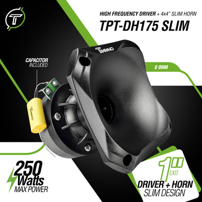 TPT-DH175 SLIM Driver + Horn Combo