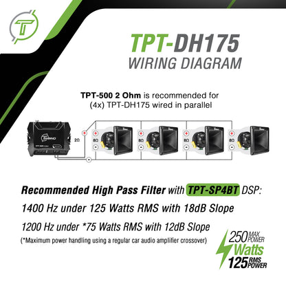 TPT-DH175 Driver + Horn Combo