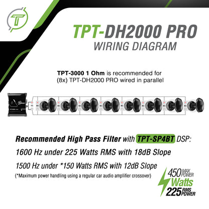 TPT-DH2000 PRO Driver + Horn Combo