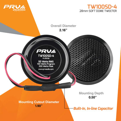 6.5” PRO Audio Speakers & Tweeters + Amplifier Bundle