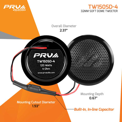 6.5” PRO Audio Bullet Speakers & Tweeters + Amplifier Bundle